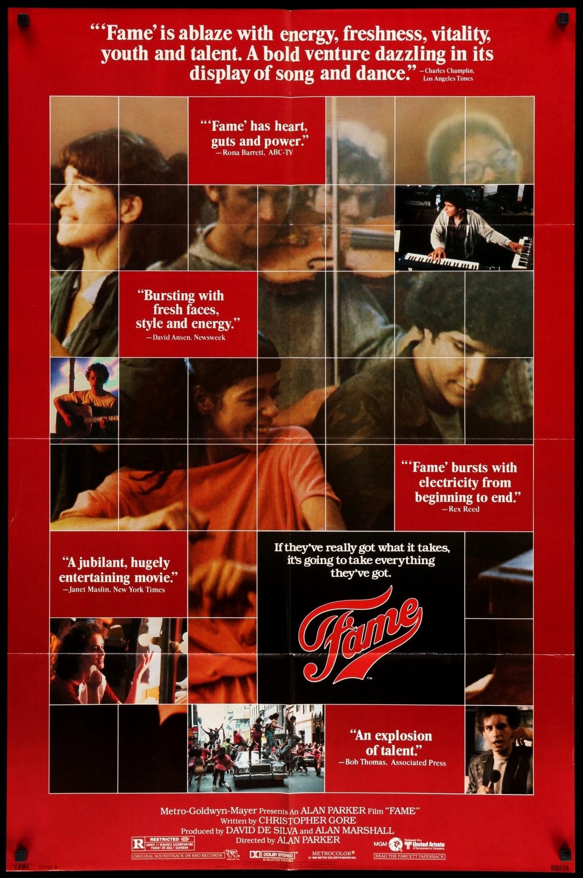 Fame (1980) original movie poster for sale at Original Film Art - Vintage Movie Posters