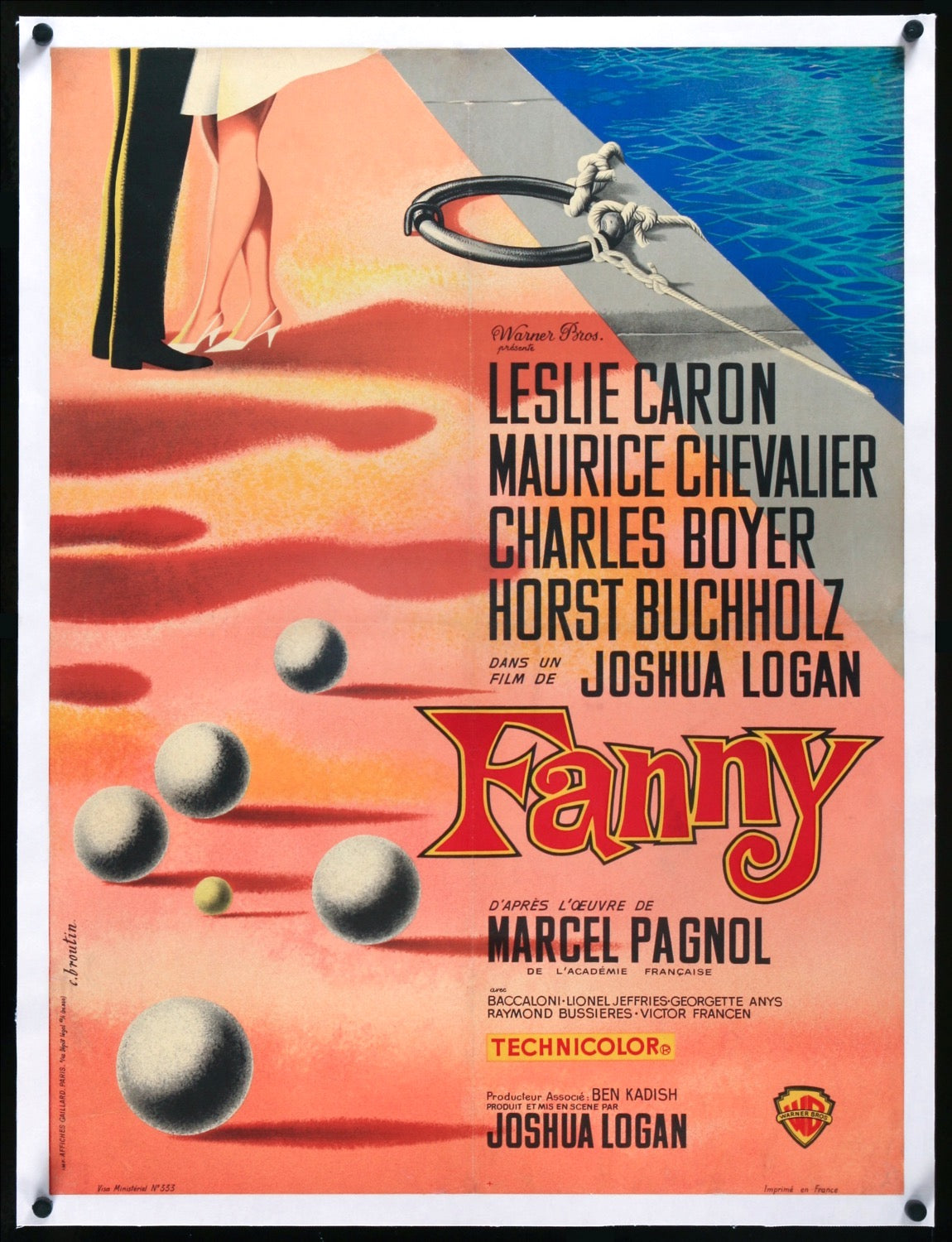 Fanny (1961) original movie poster for sale at Original Film Art