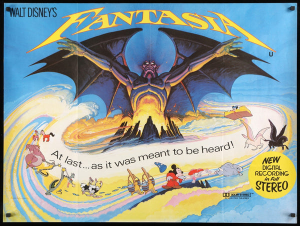 Fantasia (1940) Original R82 British Quad Movie Poster - Original