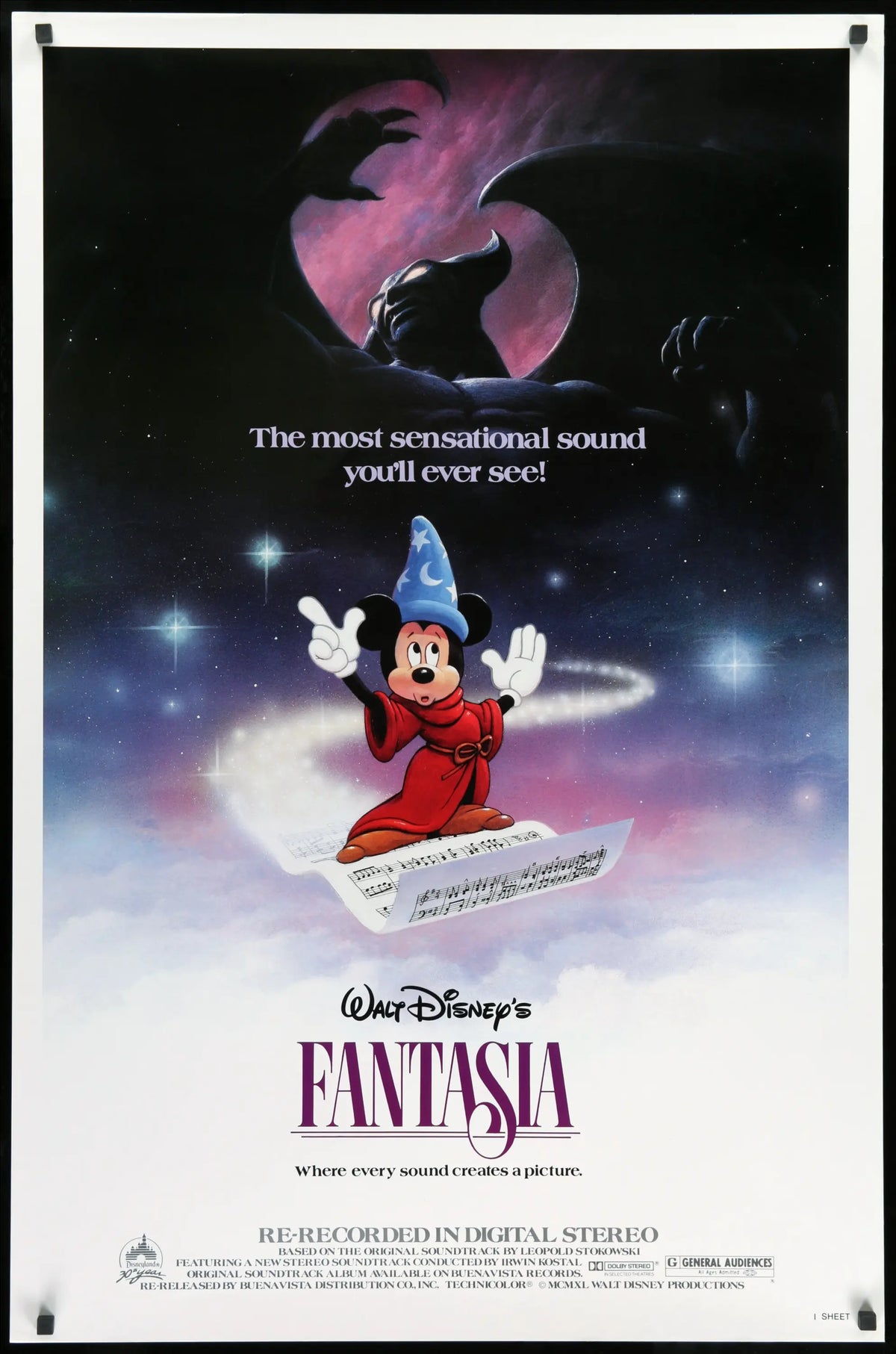 Fantasia (1940) original movie poster for sale at Original Film Art