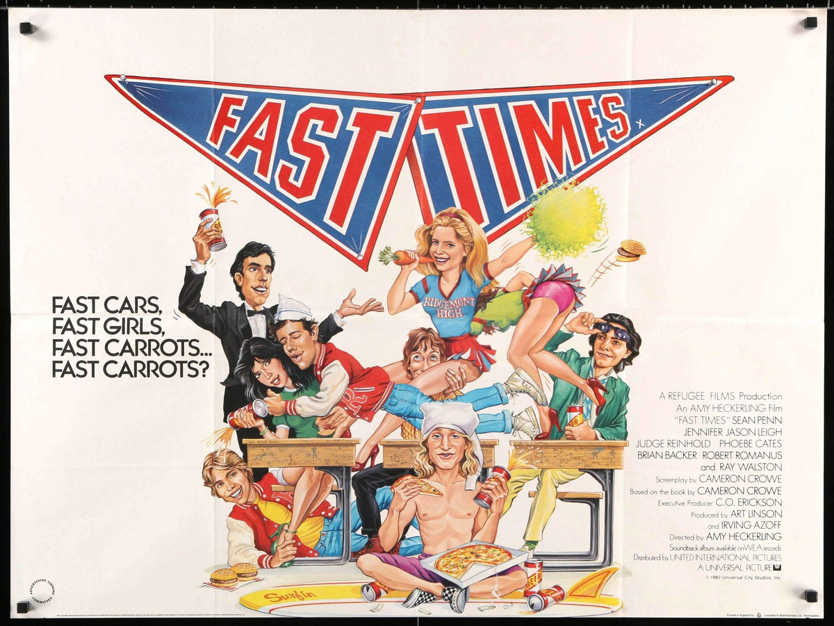 Fast Times at Ridgemont High (1982) original movie poster for sale at Original Film Art - Vintage Movie Posters