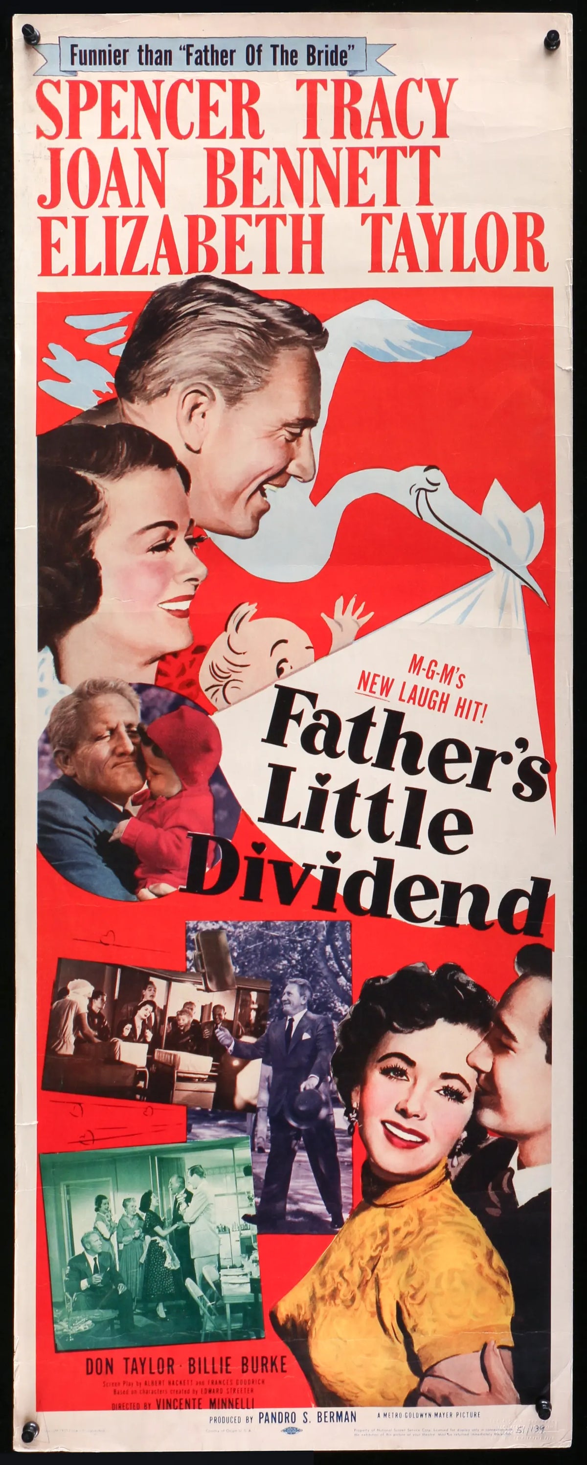 Father&#39;s Little Dividend (1951) original movie poster for sale at Original Film Art