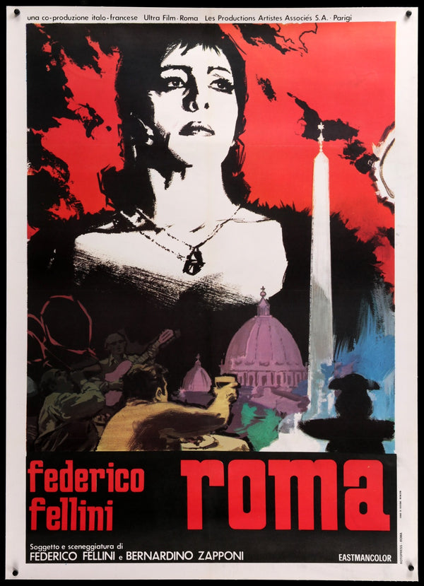 Fellini's Roma (1972) Original Italian 2 Fogli Movie Poster