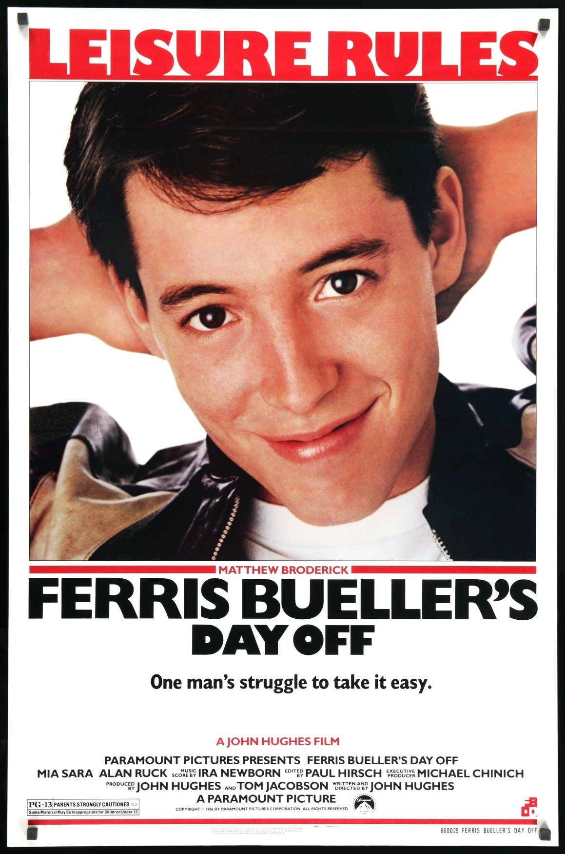 Ferris Bueller&#39;s Day Off (1986) original movie poster for sale at Original Film Art - Vintage Movie Posters