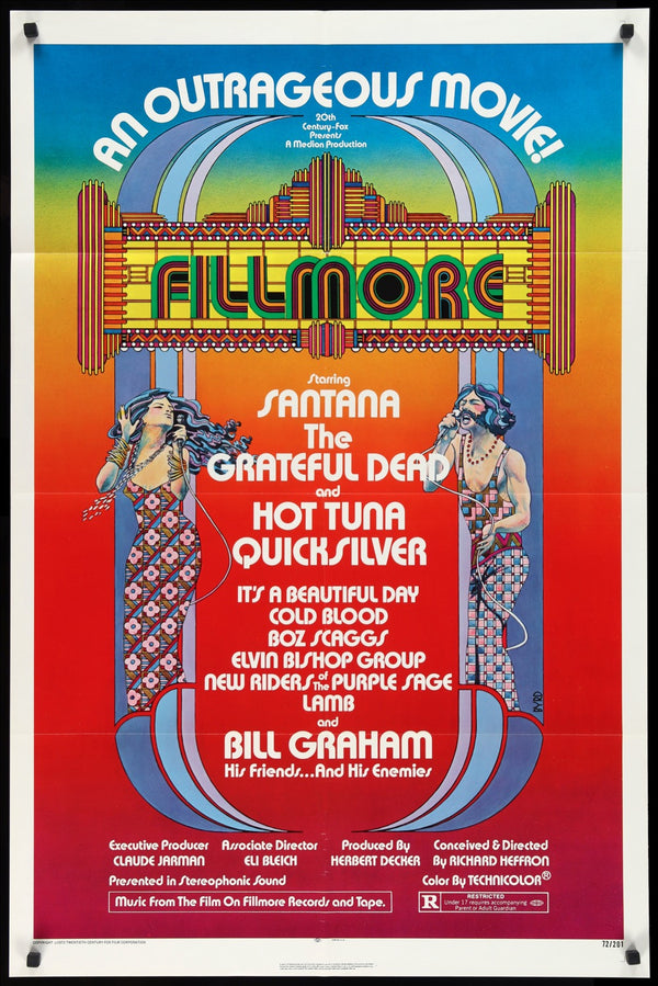 Fillmore (1972) Original One-Sheet Movie Poster - Original