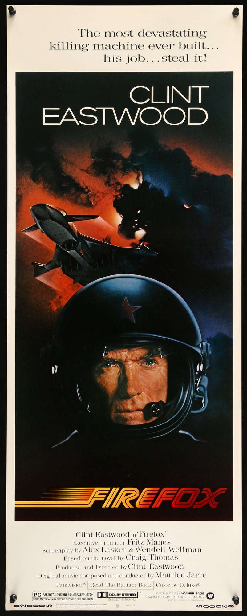ファイヤーフォックス　USオリジナル映画ポスター Firefox (1982) Original Insert Movie Poster - Original Film Art