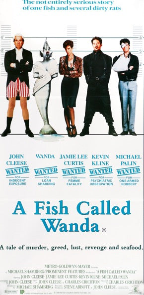 Fish Called Wanda (1988) original movie poster for sale at Original Film Art - Vintage Movie Posters