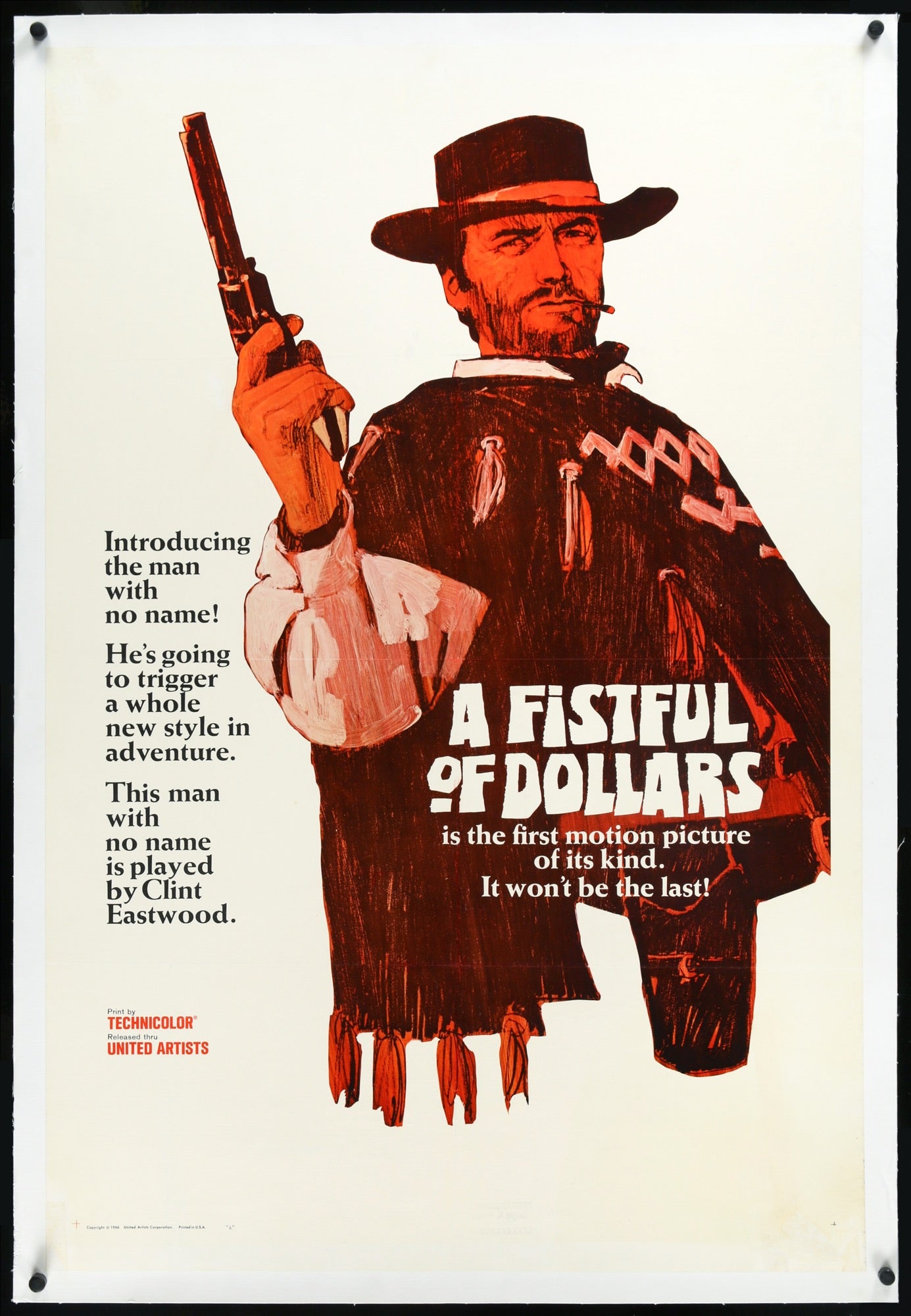 Fistful of Dollars (1964) original movie poster for sale at Original Film Art - Vintage Movie Posters