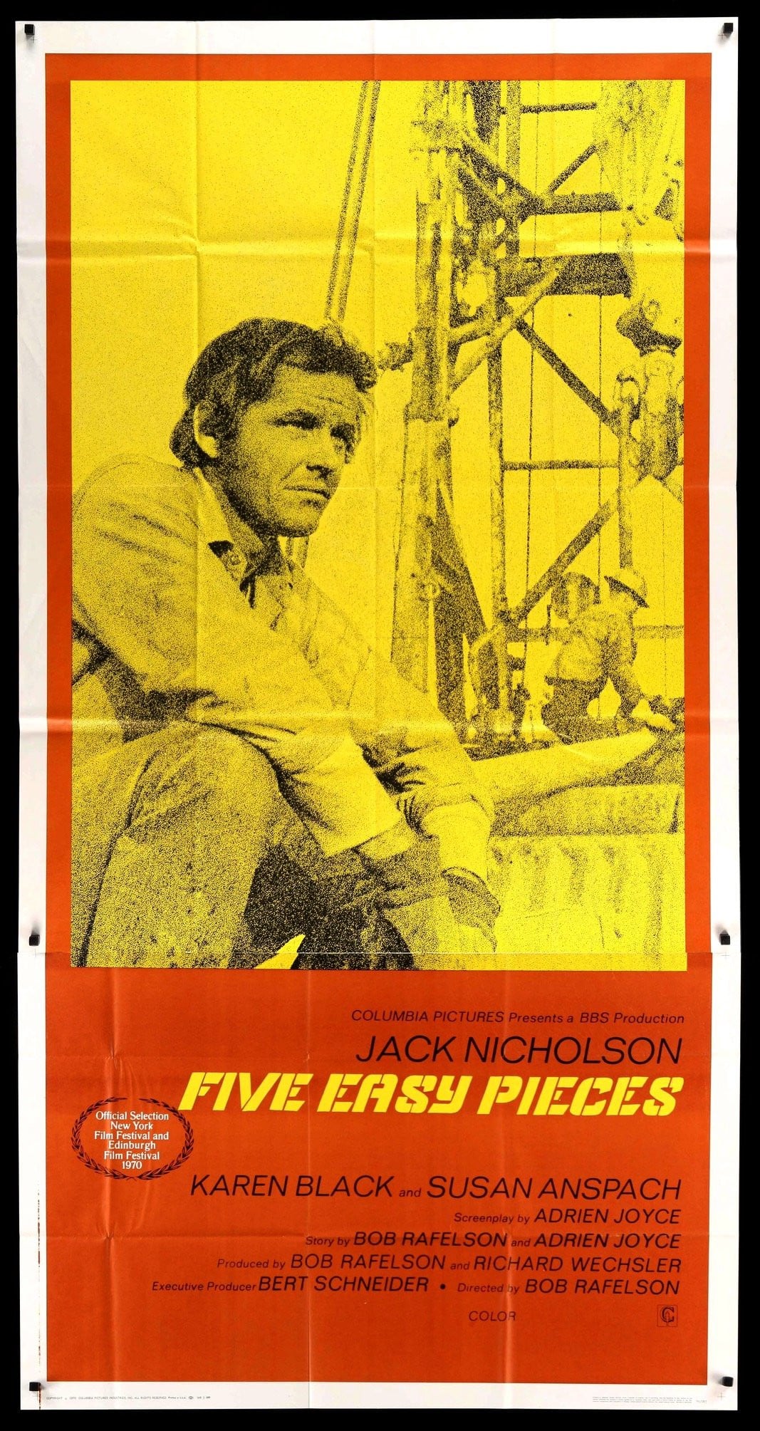 Five Easy Pieces (1970) original movie poster for sale at Original Film Art