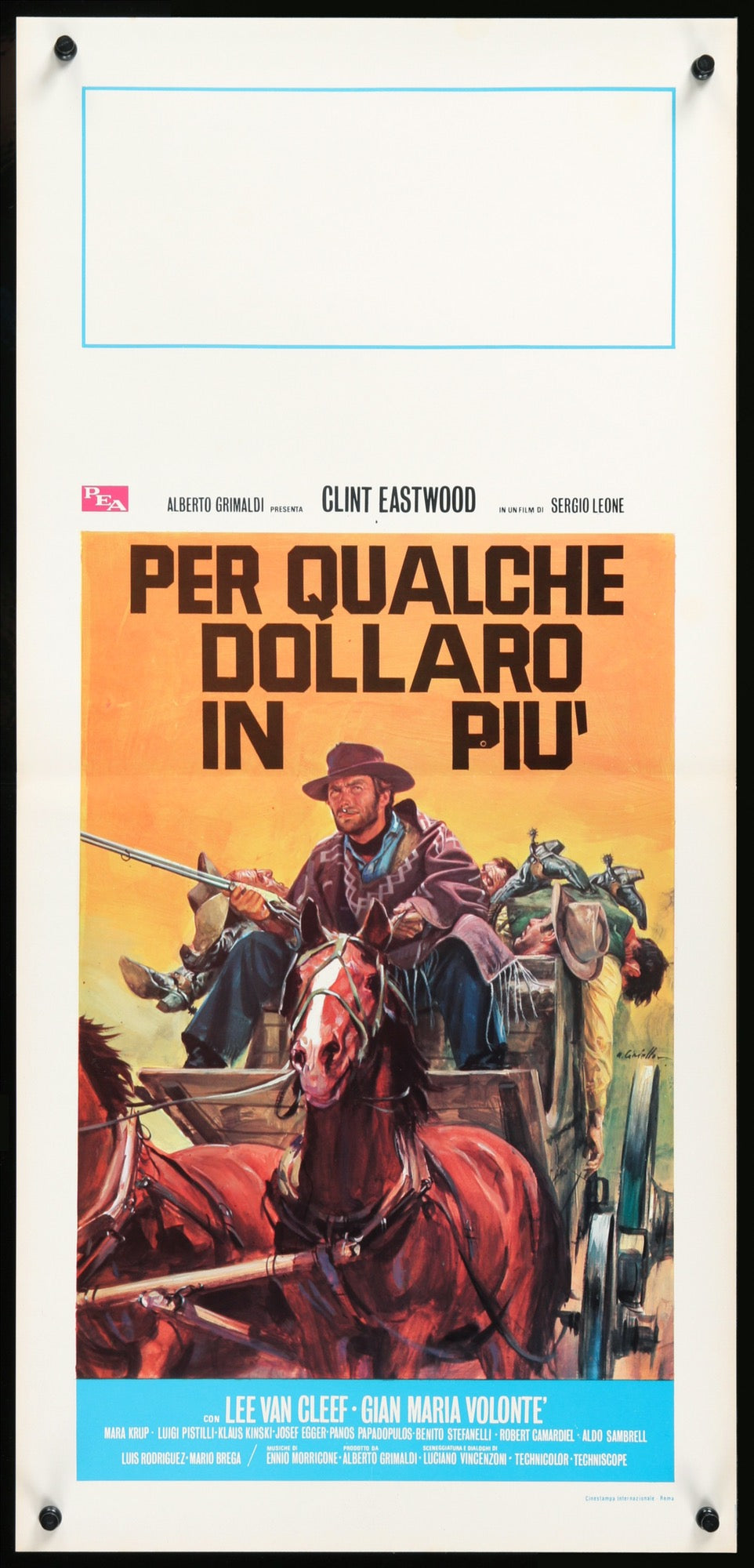 For a Few Dollars More (1965) original movie poster for sale at Original Film Art