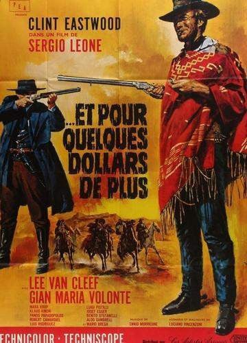 For a Few Dollars More (1965) Original R70s French Grande Movie
