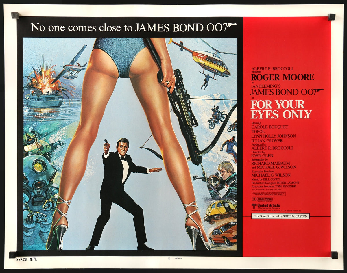 For Your Eyes Only (1981) original movie poster for sale at Original Film Art - Vintage Movie Posters