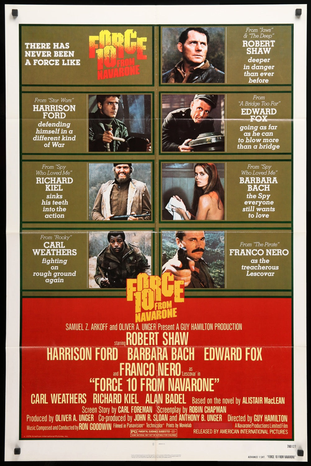 Force 10 From Navarone (1978) original movie poster for sale at Original Film Art