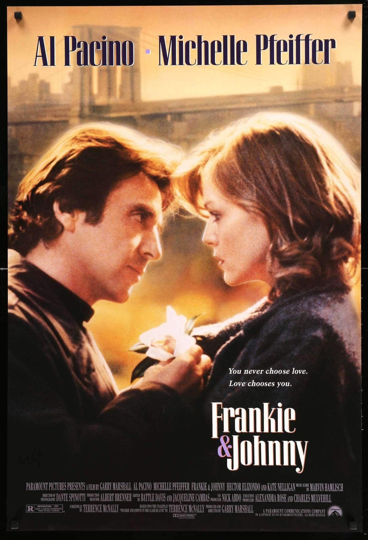 Frankie &amp; Johnny (1991) original movie poster for sale at Original Film Art
