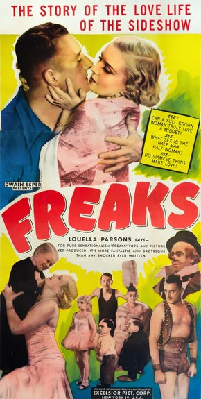 Freaks (1932) Original R1949 Three Sheet Movie Poster - Original