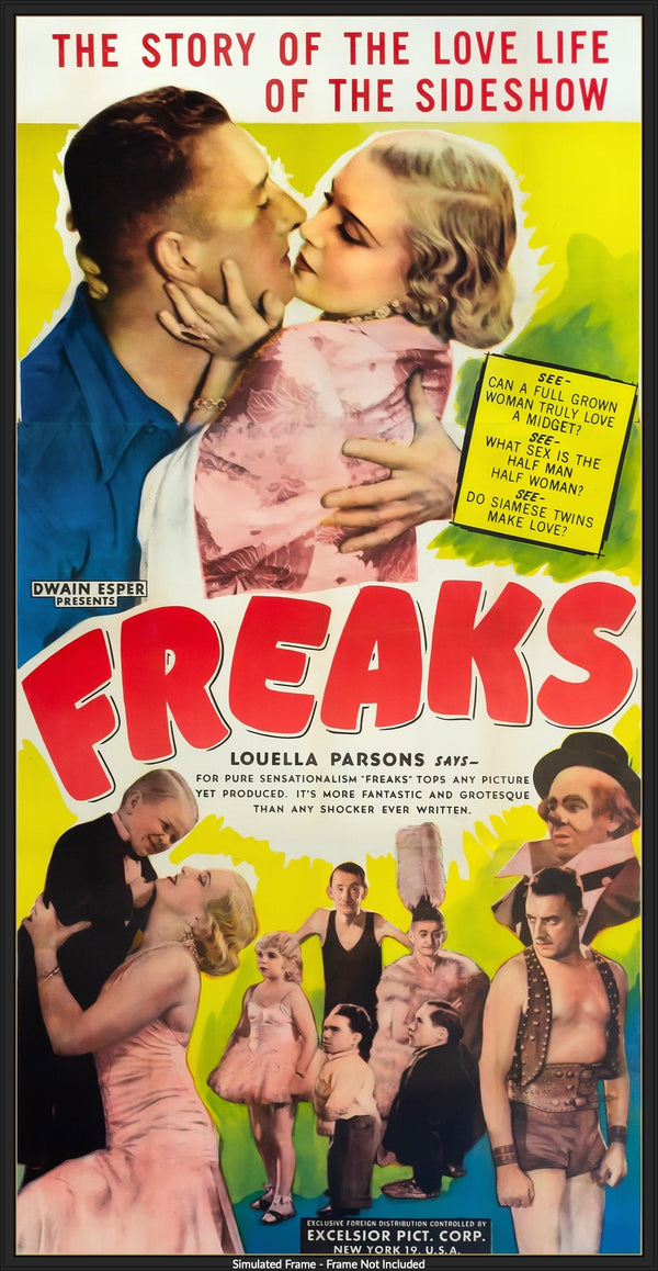 FUNK FREAKS ポスター3枚 チカーノ freaks_1932_r1949_three_sheet_