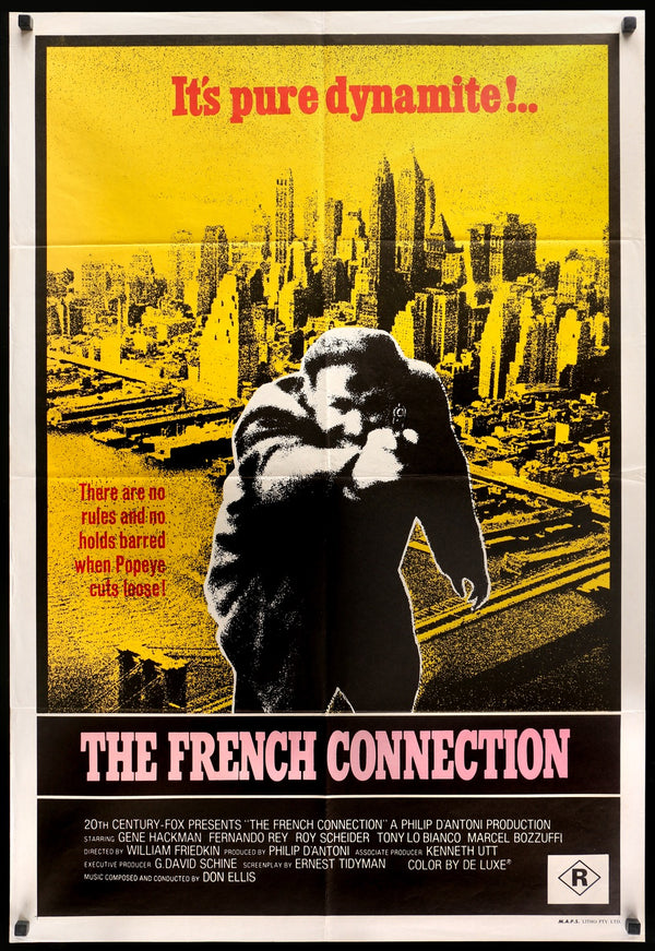 The French Connection ('71) Original Australian One Sheet Movie Poster ...