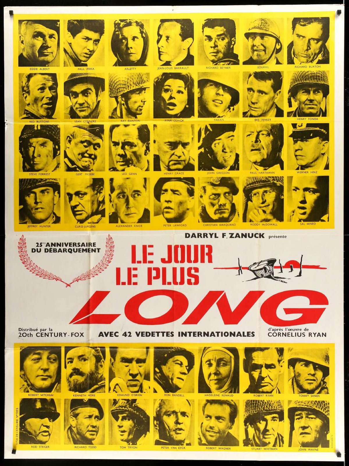 Longest Day (1962) original movie poster for sale at Original Film Art