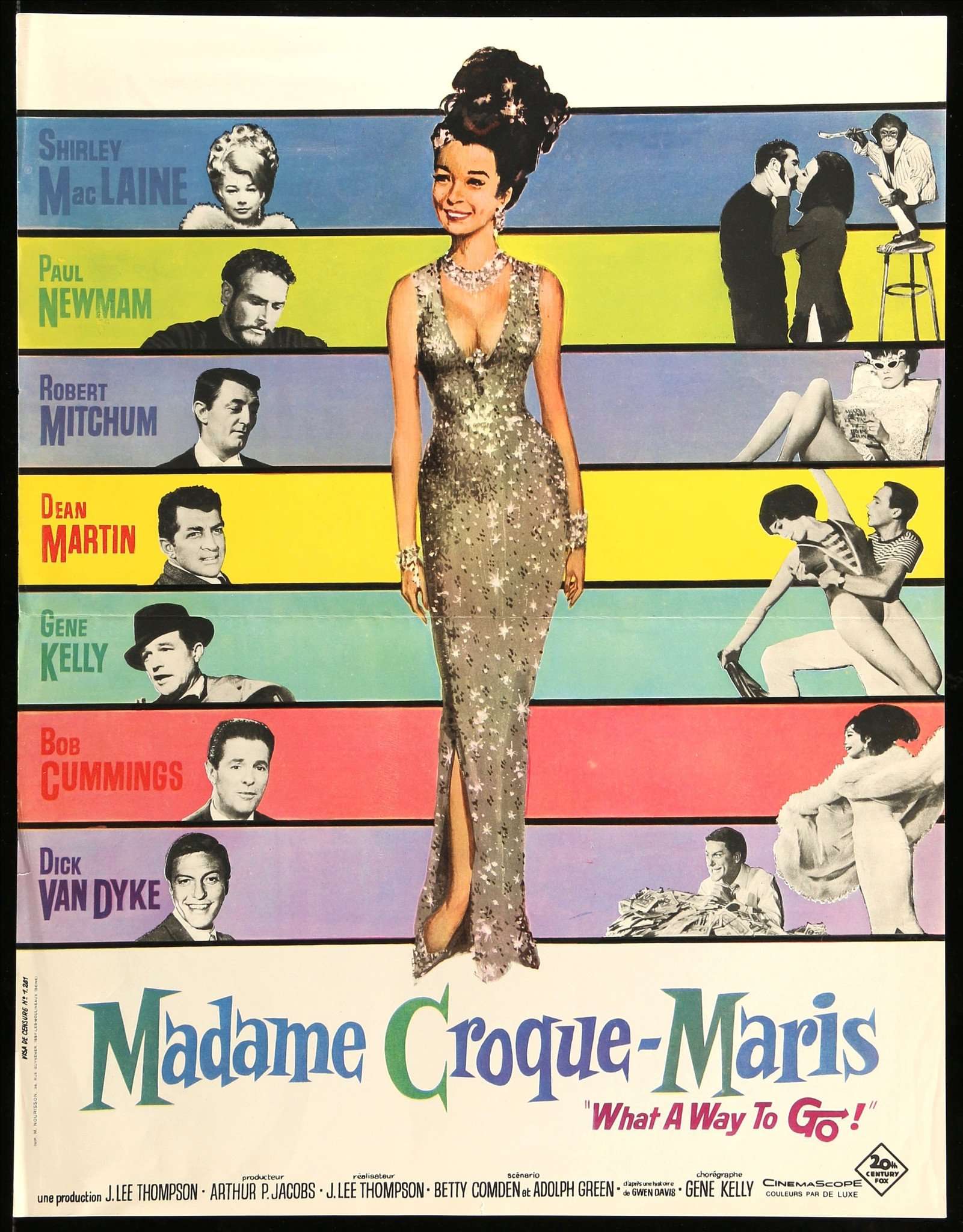 What a Way to Go (1964) Original French Petite Movie Poster - Original Film  Art