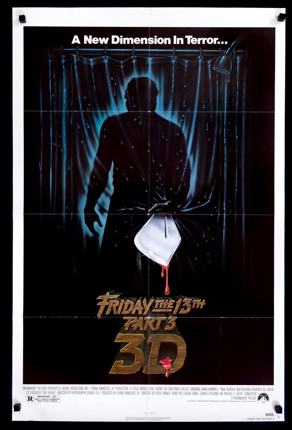Friday the 13th Part III 3-D (1982) original movie poster for sale at Original Film Art