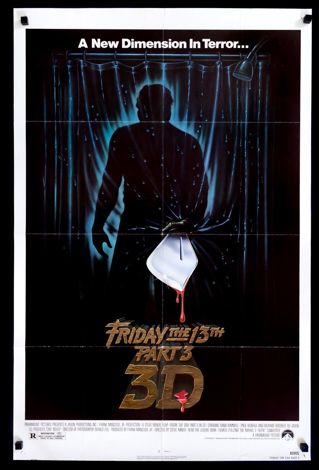 Friday the 13th Part III 3-D (1982) original movie poster for sale at Original Film Art - Vintage Movie Posters