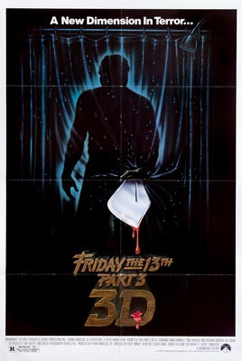 Friday the 13th Part III 3-D (1982) original movie poster for sale at Original Film Art - Vintage Movie Posters