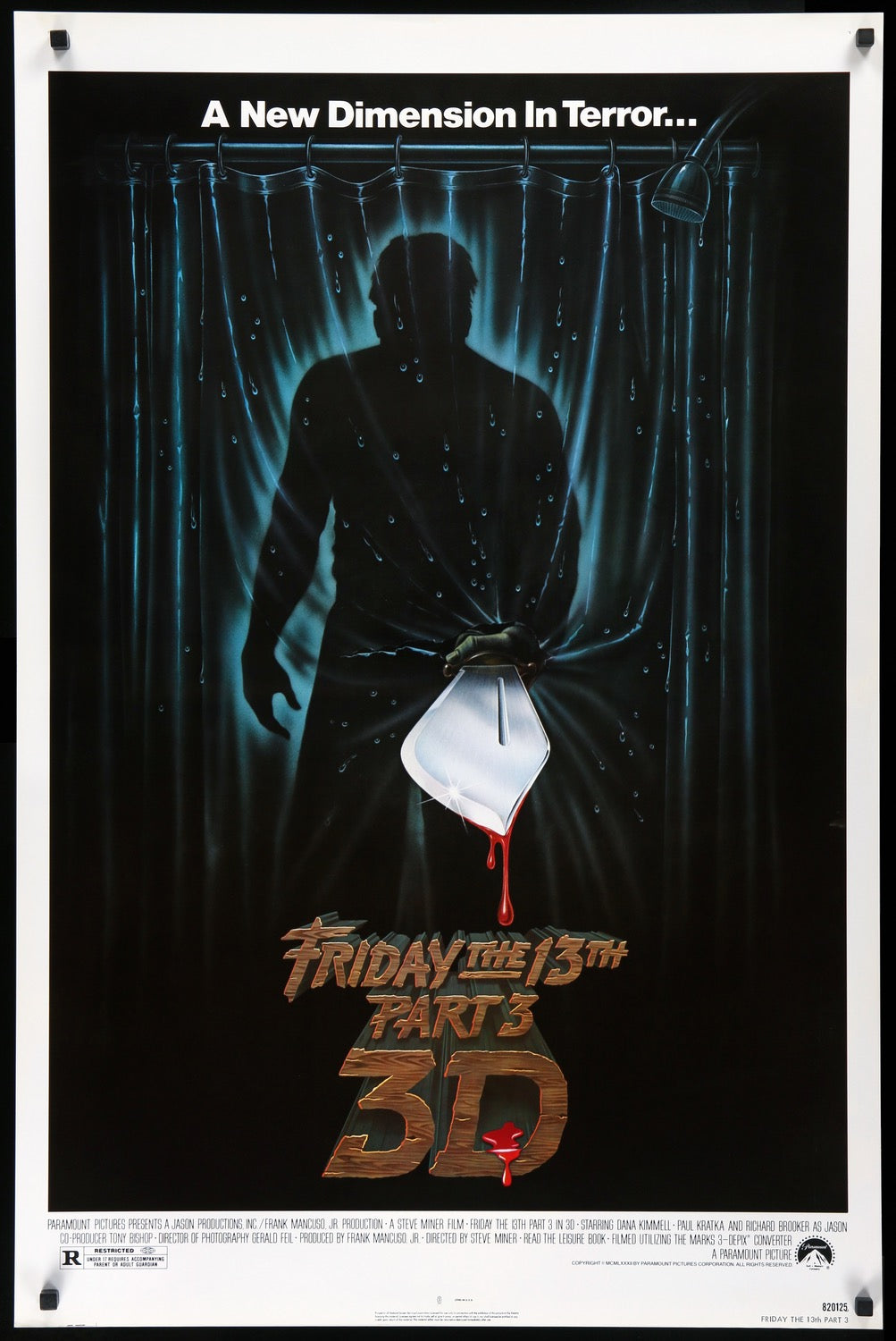 Friday the 13th Part III 3-D (1982) original movie poster for sale at Original Film Art - Vintage Movie Posters