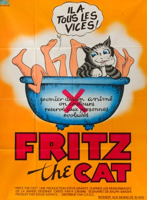 Fritz the Cat (1972) original movie poster for sale at Original Film Art - Vintage Movie Posters