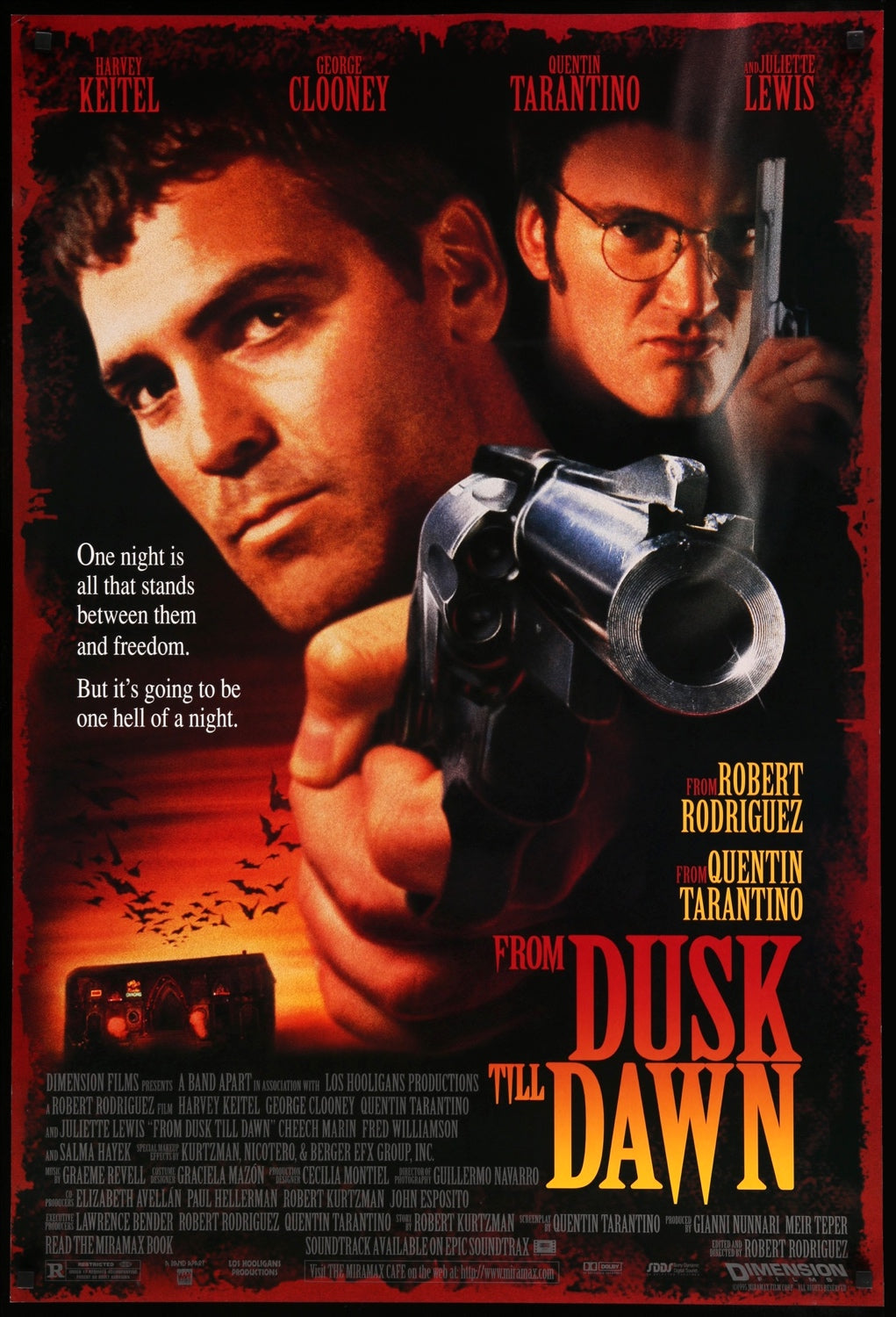 From Dusk Till Dawn (1995) original movie poster for sale at Original Film Art - Vintage Movie Posters