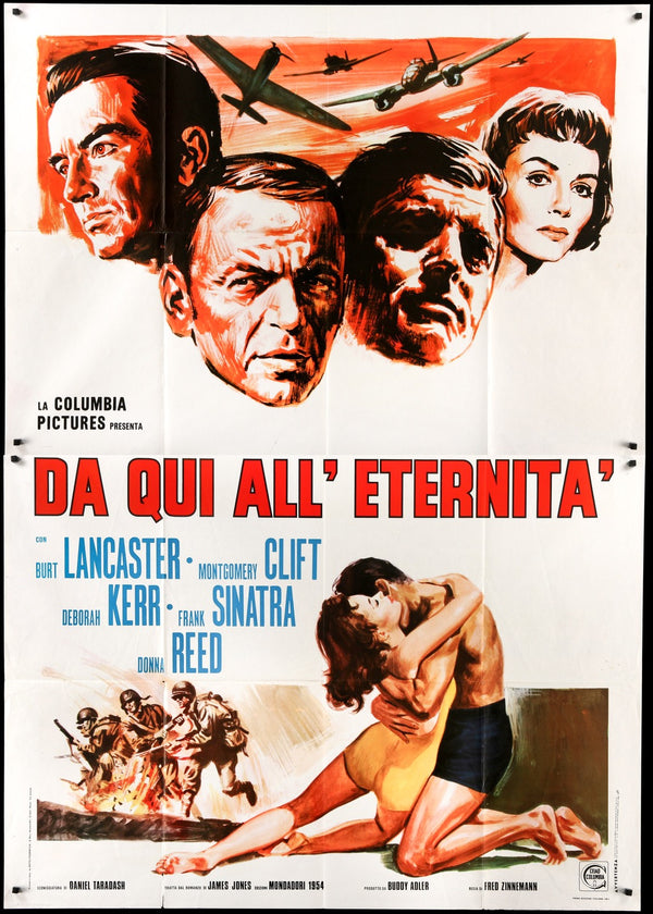 From Here to Eternity (1953) Original R1960s Italian Movie Poster