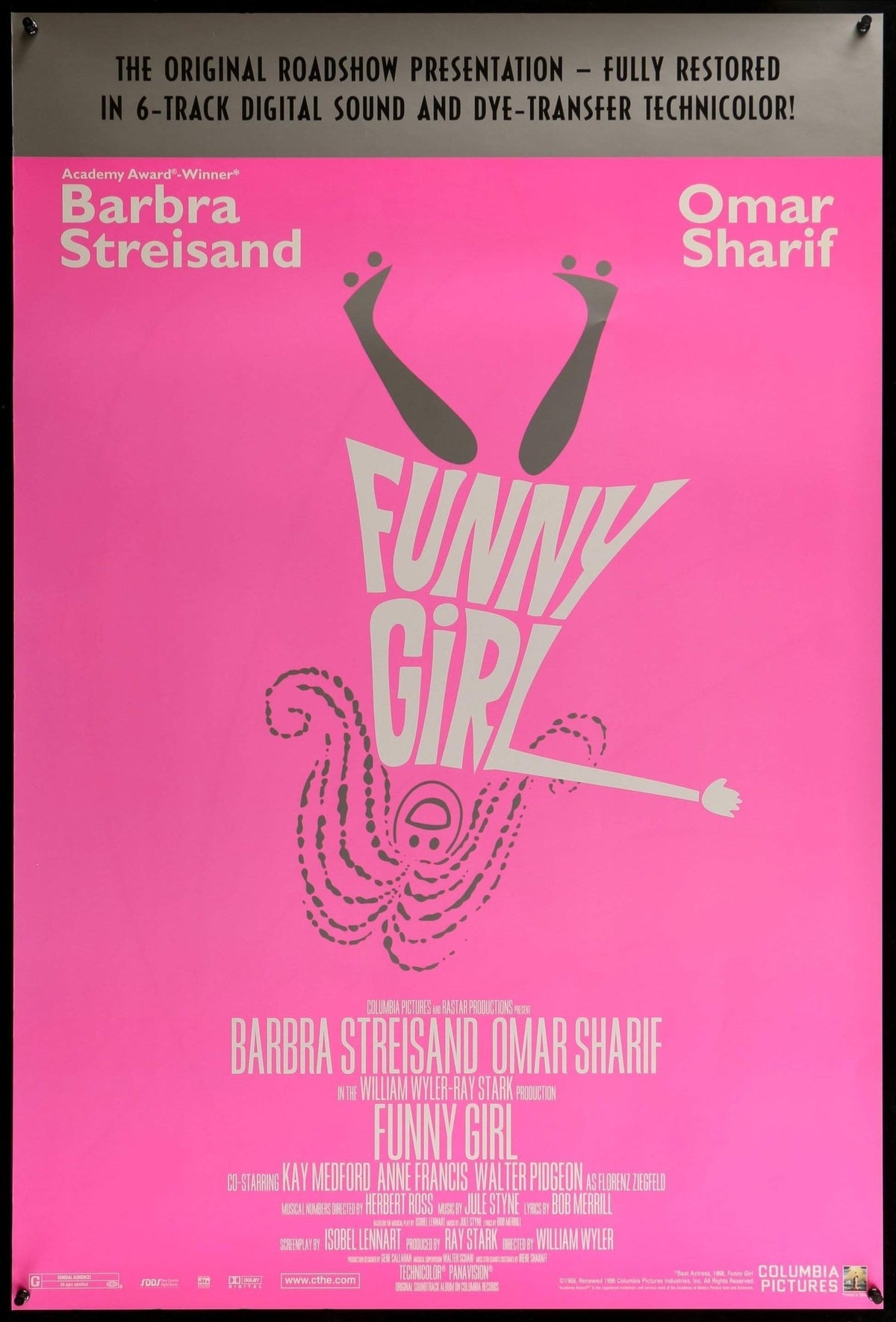 Funny Girl (1968) original movie poster for sale at Original Film Art - Vintage Movie Posters