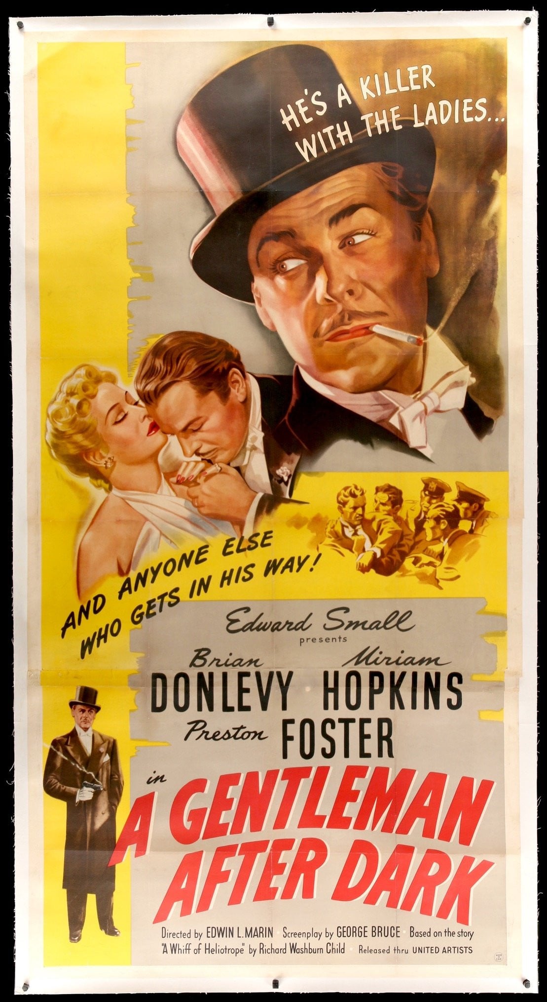 Gentleman After Dark (1942) original movie poster for sale at Original Film Art