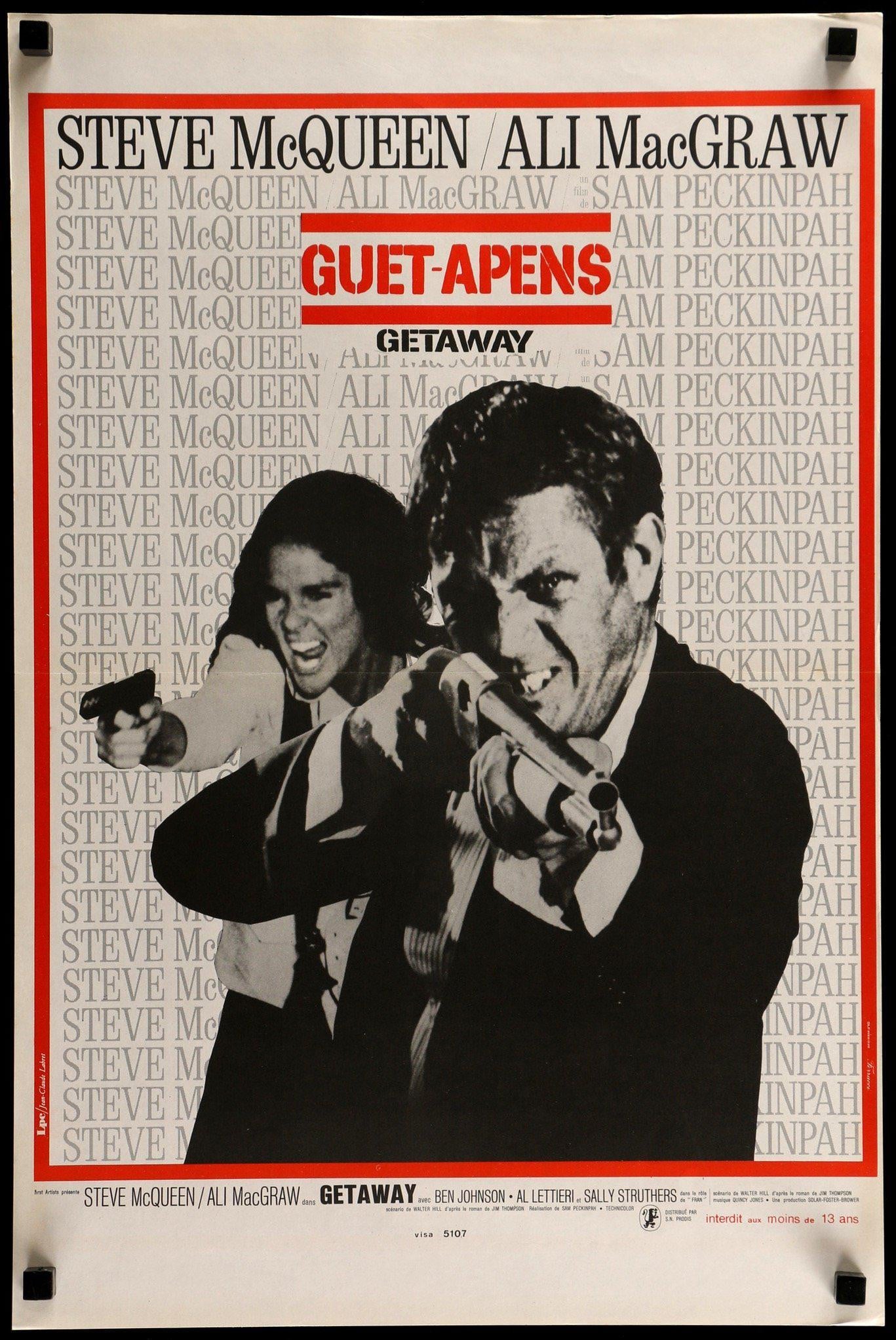 Getaway (1972) original movie poster for sale at Original Film Art