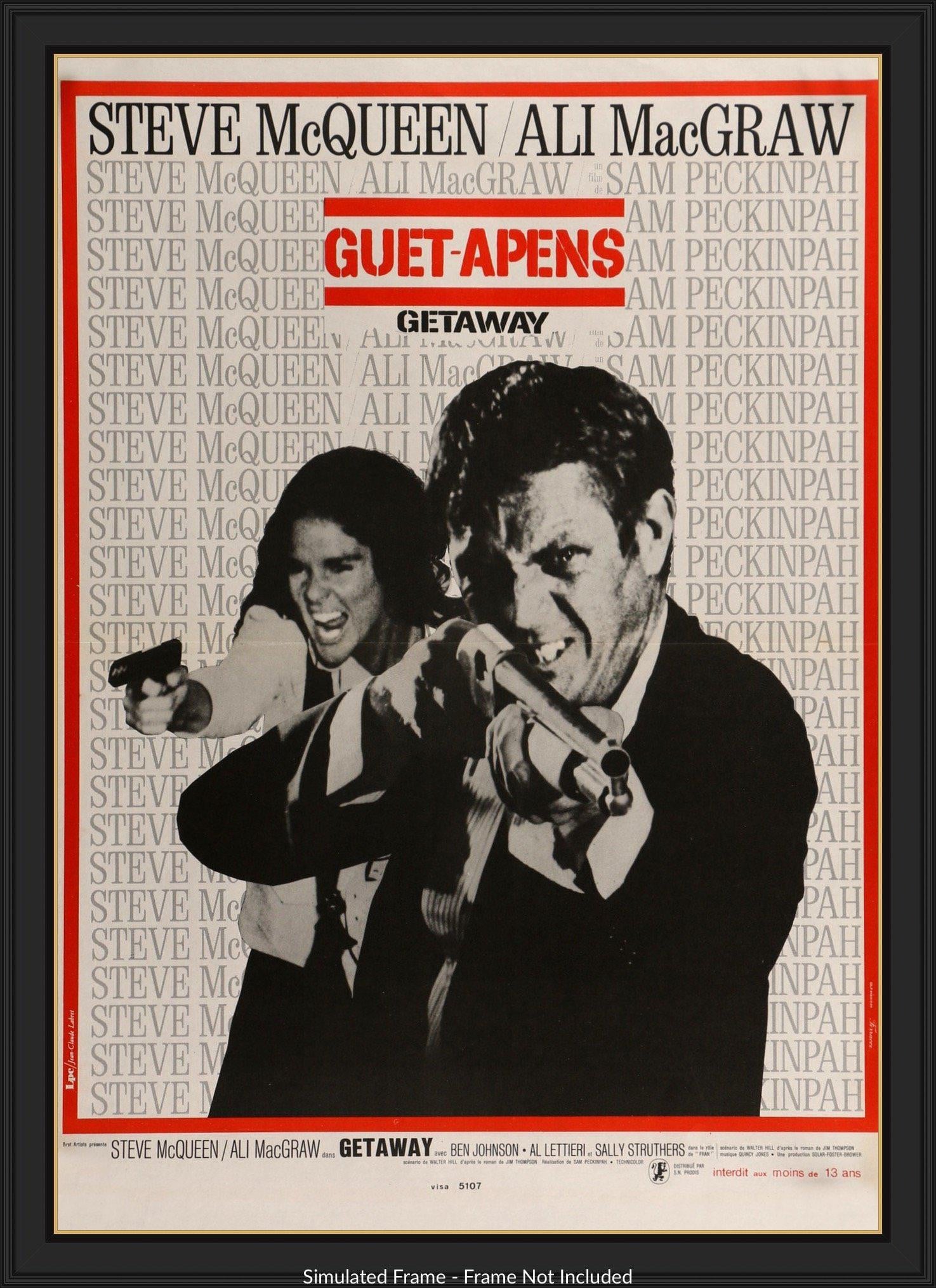 Getaway (1972) original movie poster for sale at Original Film Art