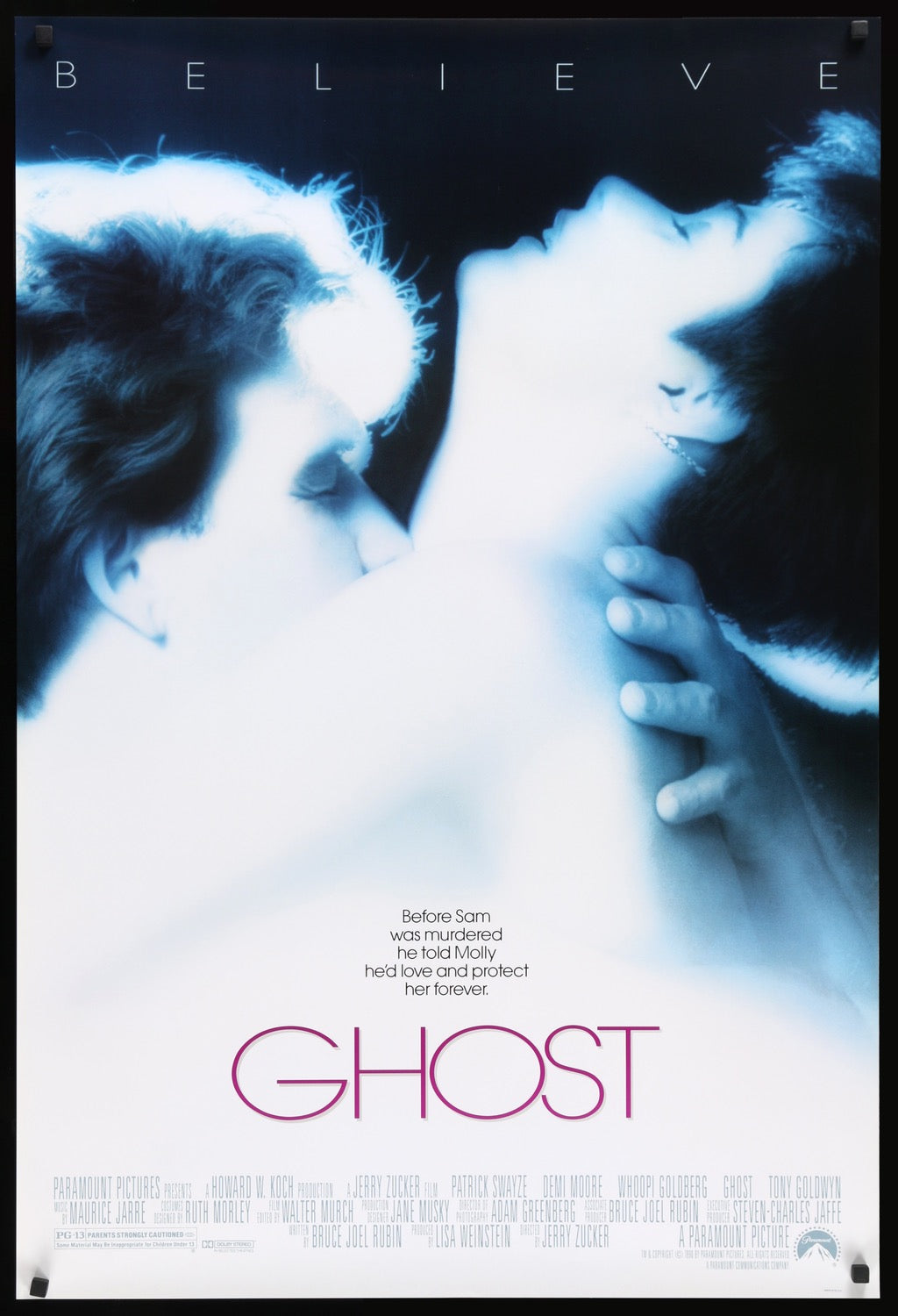 Ghost (1990) original movie poster for sale at Original Film Art - Vintage Movie Posters
