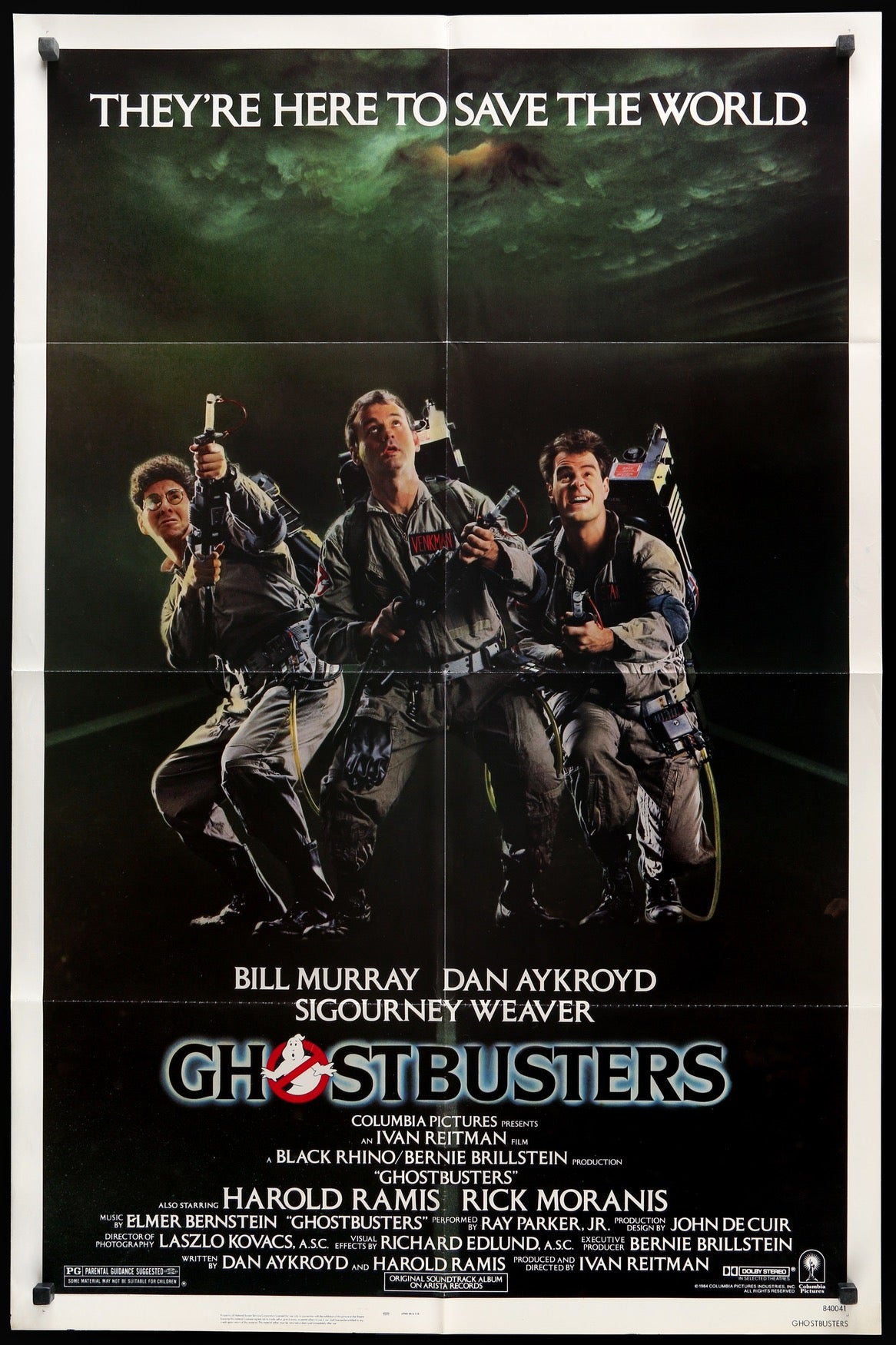 Ghostbusters (1984) original movie poster for sale at Original Film Art - Vintage Movie Posters