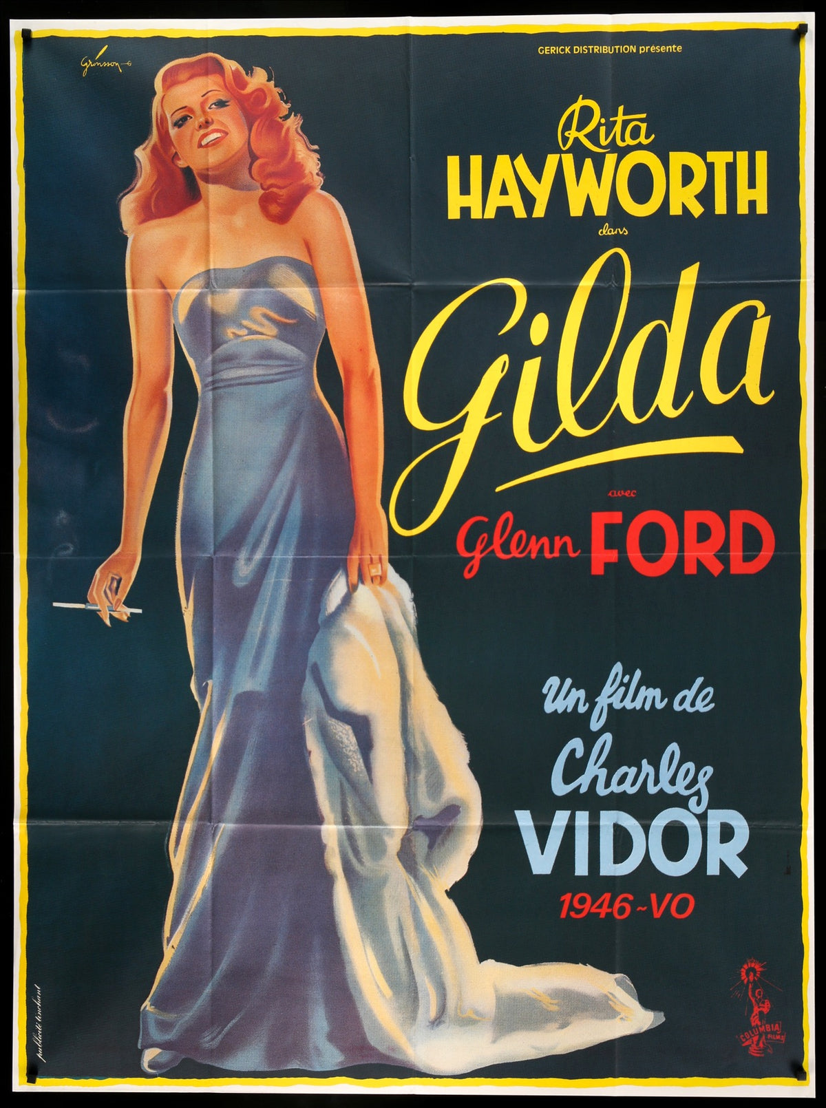 Gilda (1946) original movie poster for sale at Original Film Art - Vintage Movie Posters