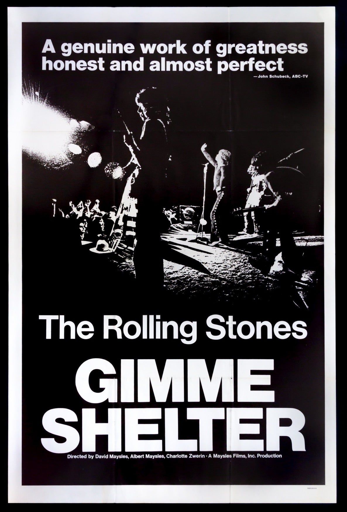 Gimme Shelter (1970) original movie poster for sale at Original Film Art