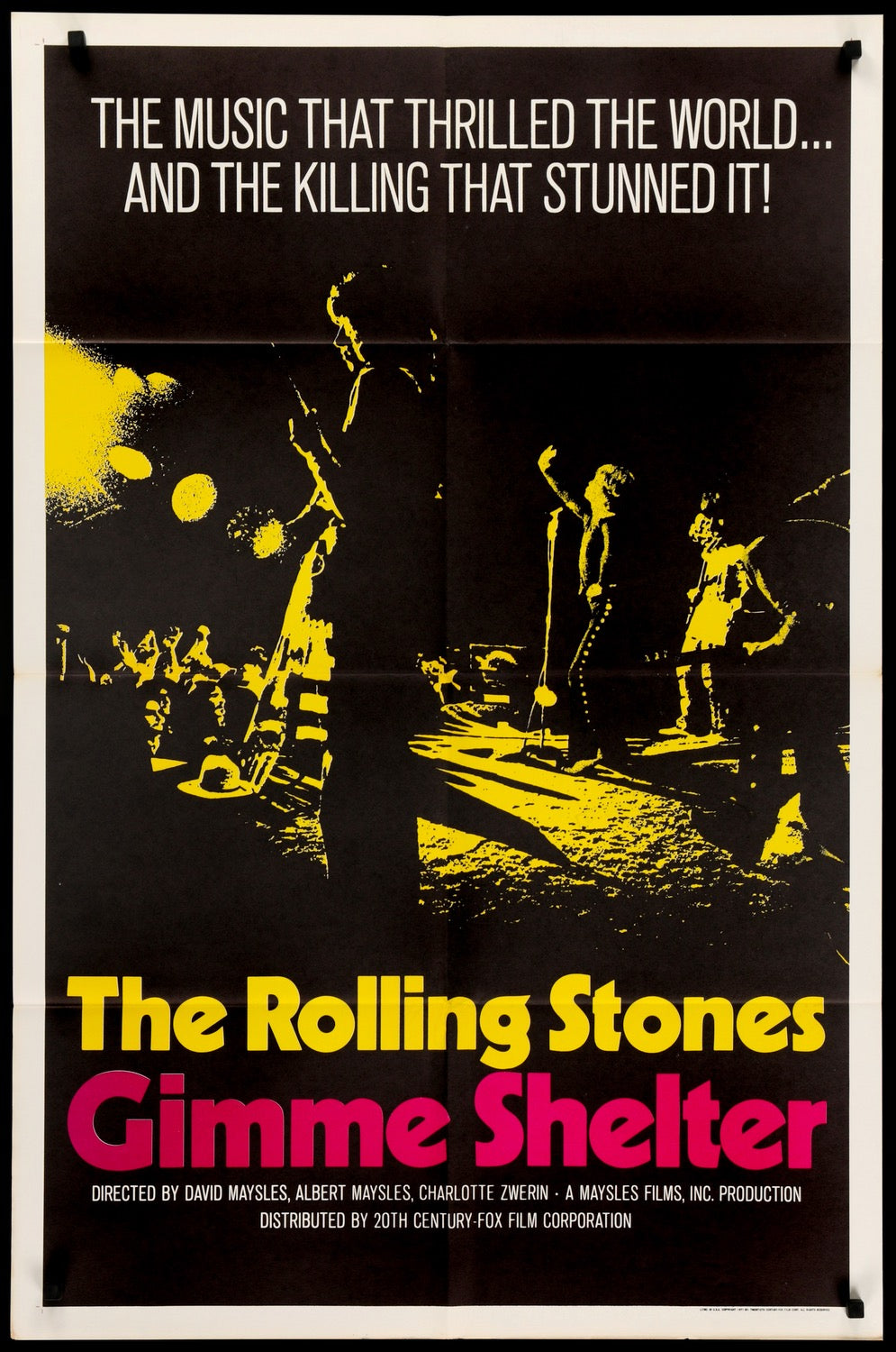 Gimme Shelter (1970) original movie poster for sale at Original Film Art - Vintage Movie Posters