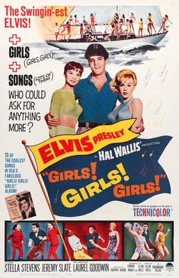Girls! Girls! Girls! (1962) original movie poster for sale at Original Film Art - Vintage Movie Posters