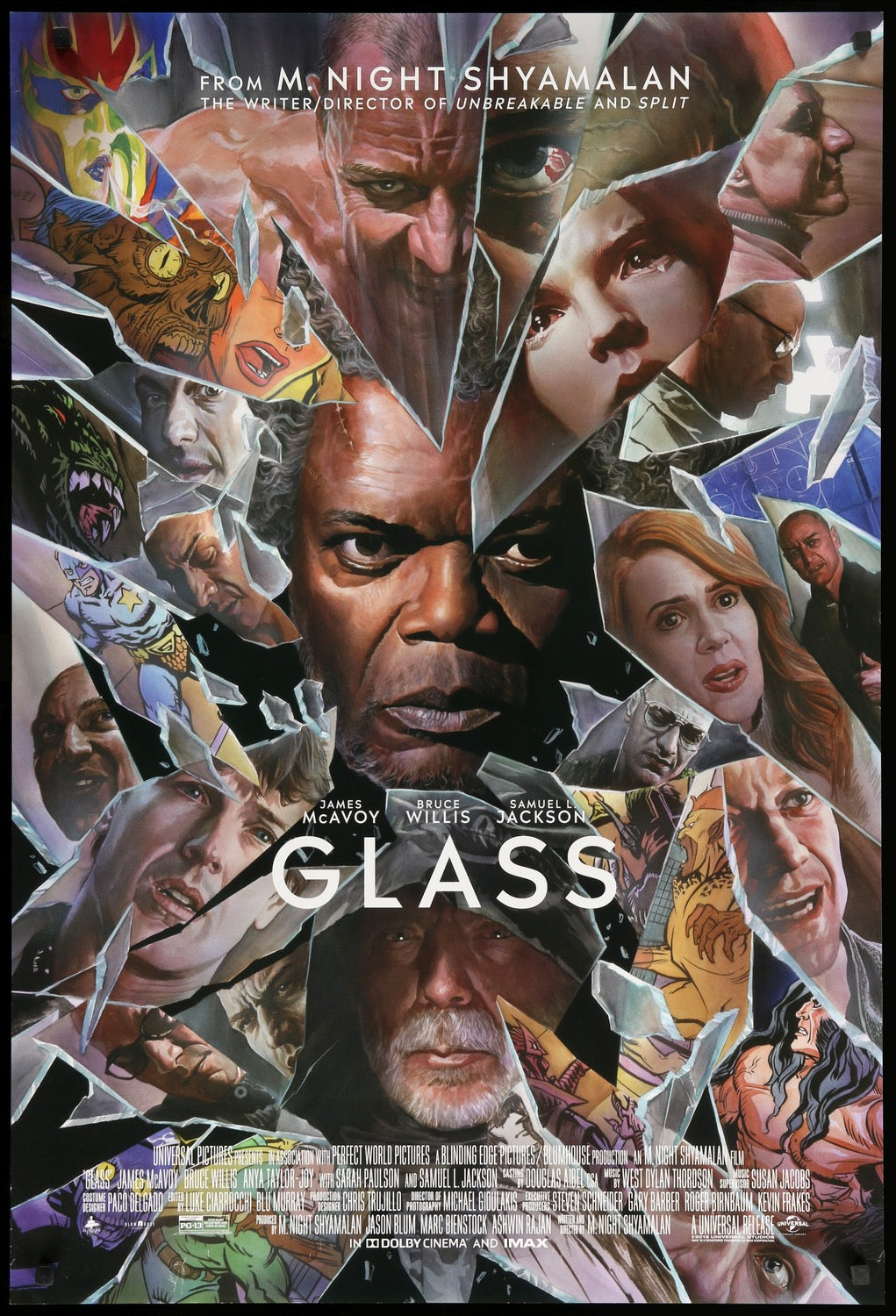 Glass (2019) original movie poster for sale at Original Film Art