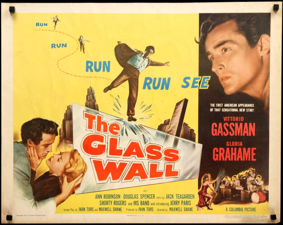 Glass Wall (1953) original movie poster for sale at Original Film Art