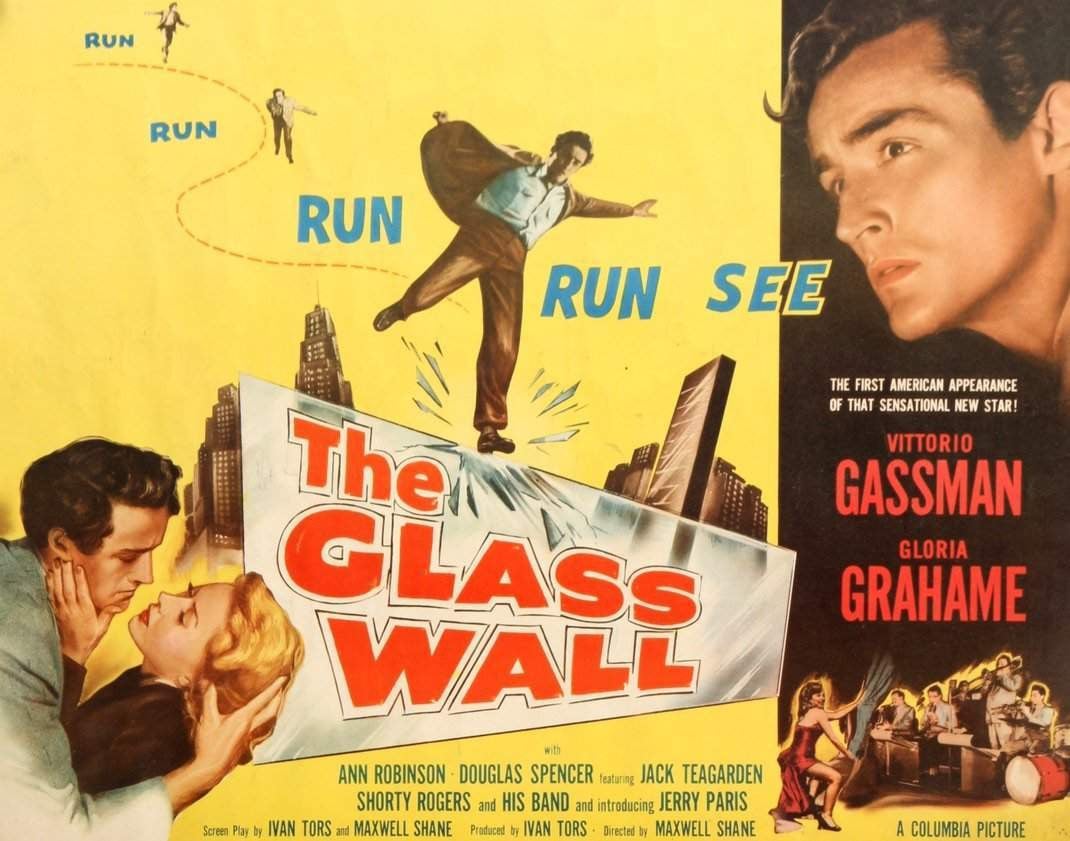 Glass Wall (1953) original movie poster for sale at Original Film Art - Vintage Movie Posters