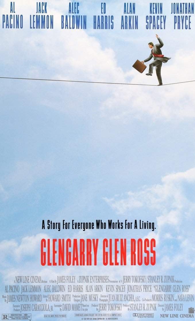 Glengarry Glen Ross (1992) original movie poster for sale at Original Film Art - Vintage Movie Posters