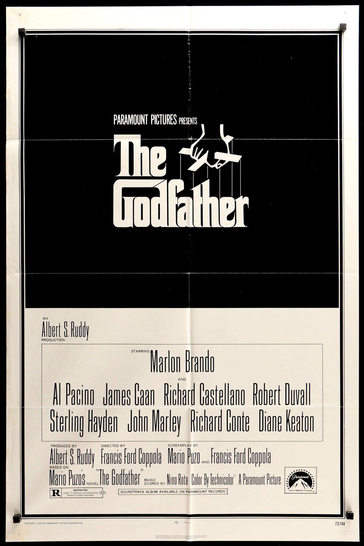 Godfather (1972) original movie poster for sale at Original Film Art - Vintage Movie Posters