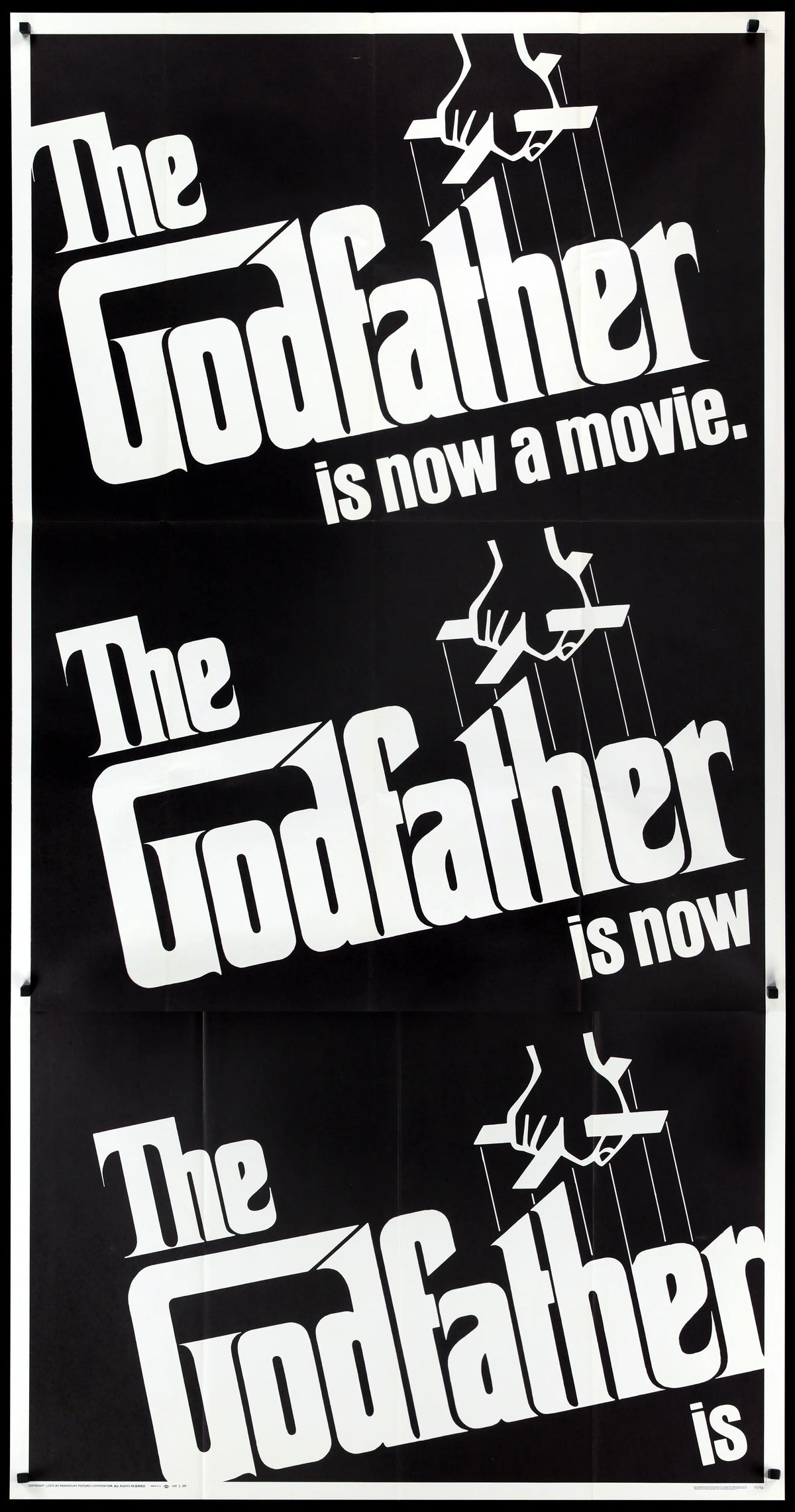 Godfather (1972) original movie poster for sale at Original Film Art - Vintage Movie Posters