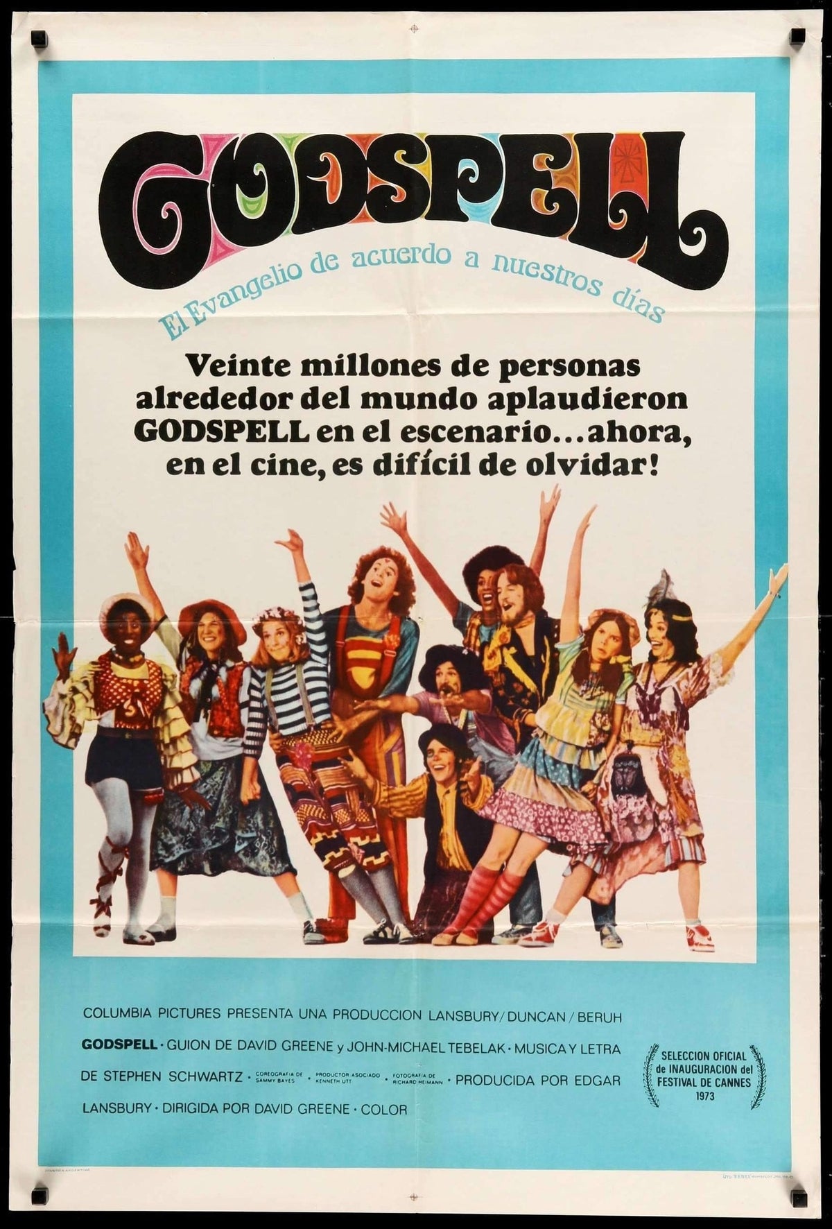 Godspell (1973) original movie poster for sale at Original Film Art