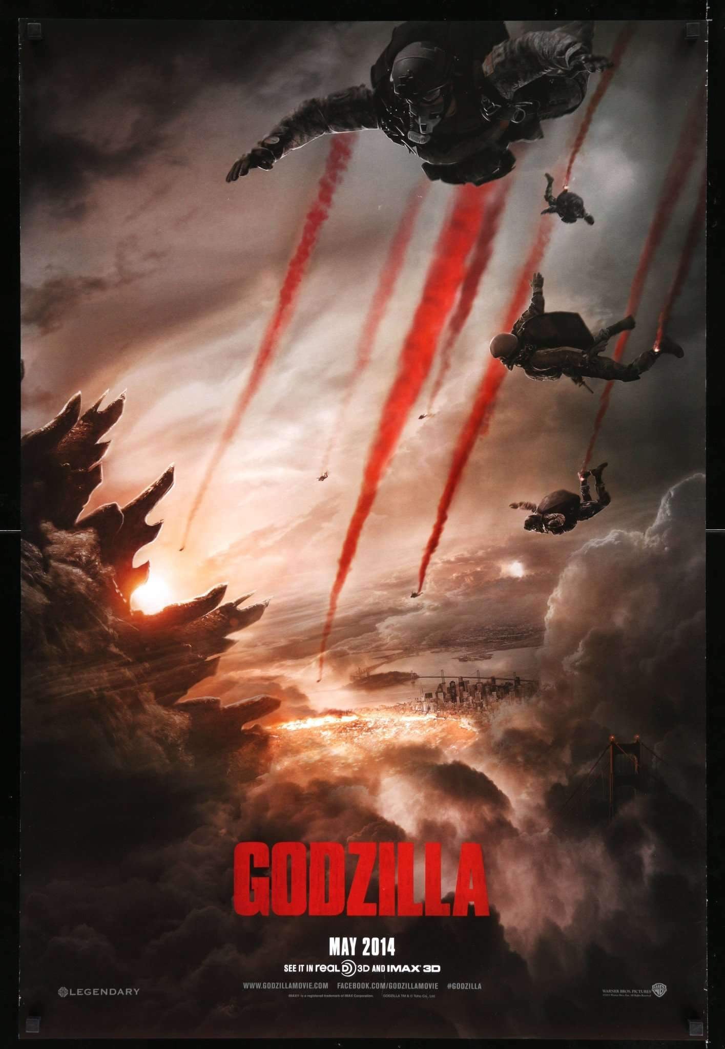 Vintage Godzilla Movie Poster