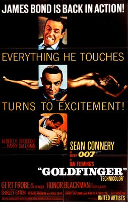 Goldfinger (1964) original movie poster for sale at Original Film Art - Vintage Movie Posters