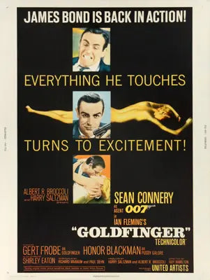Goldfinger (1964) original movie poster for sale at Original Film Art - Vintage Movie Posters
